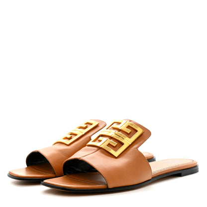 Givenchy Smooth Calfskin 4G Flat Sandals 39.5 Brown 4 of 10