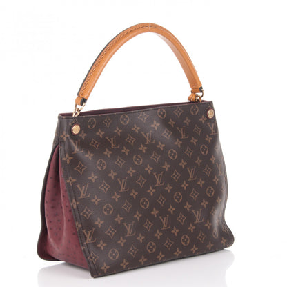 Louis Vuitton Monogram Python Ostrich Gaia Bordeaux 3 of 8