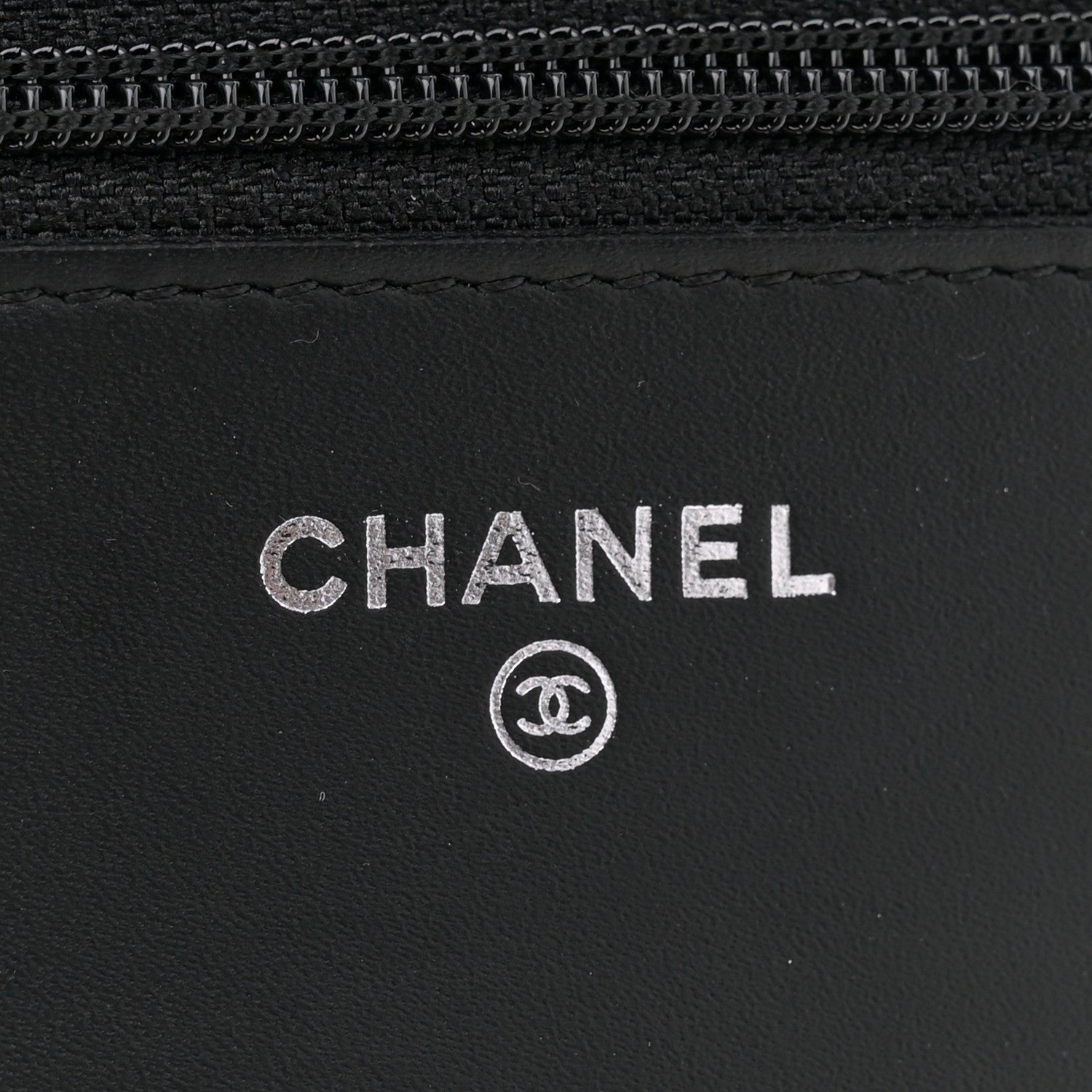 Chanel Glazed Aged Calfskin Reissue Wallet On Chain WOC  So Black 6 of 12