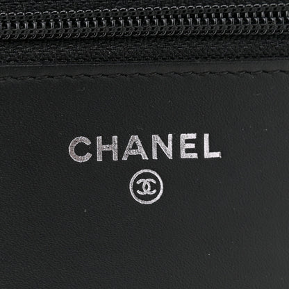 Chanel Glazed Aged Calfskin Reissue Wallet On Chain WOC  So Black 6 of 12