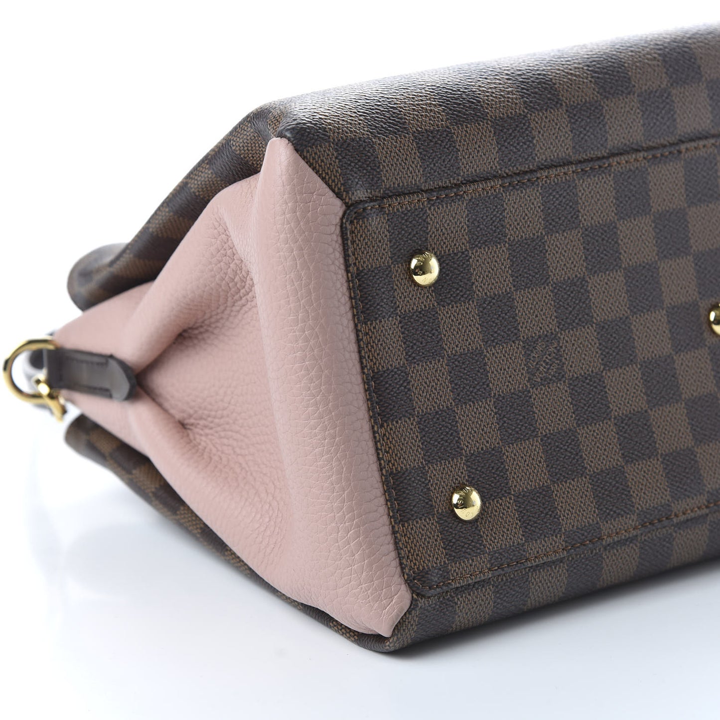 Cuir Taurillon Damier Ebene Normandy Magnolia