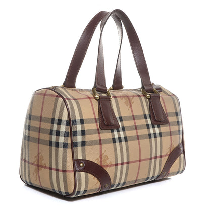Burberry Haymarket Check Studded Bowler Brown 3 of 8