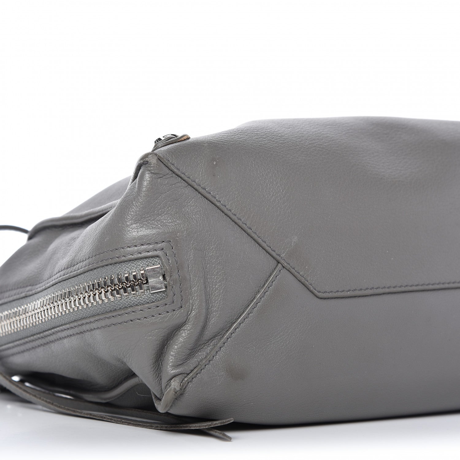 Balenciaga Veau Papier A6 Zip Around Tote Gris Acier 6 of 16