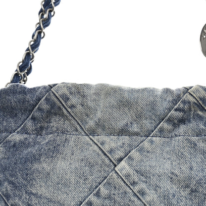 Chanel Denim Quilted Small Chanel 22 Blue 12 of 12