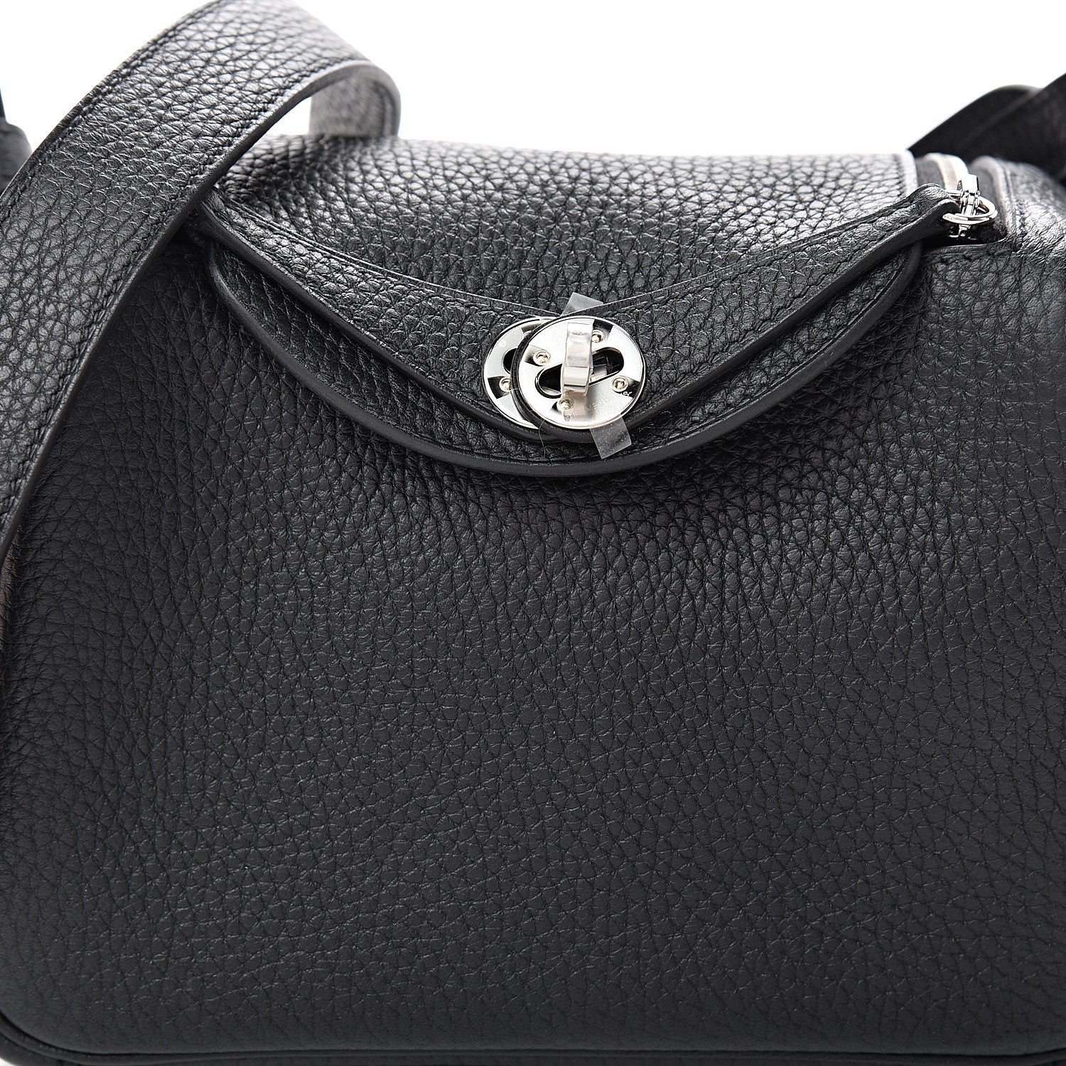 Hermes Taurillon Clemence Mini Lindy 20 Black 8 of 11