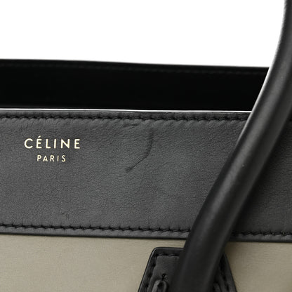 Celine Satin Calfskin Suede Micro Tri-Color Luggage Almond 11 of 13