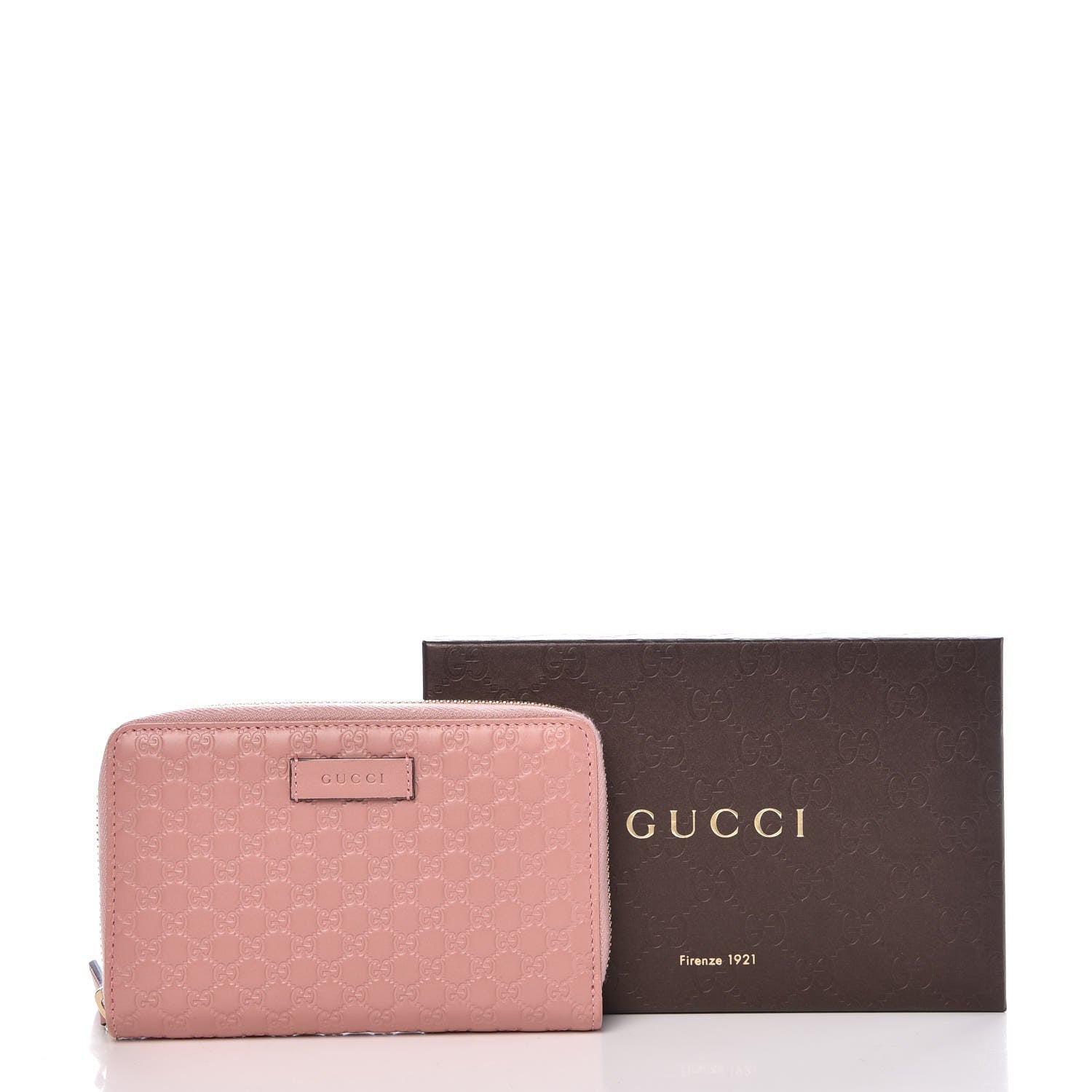 Gucci Soft Microguccissima Zip Around Organizer Wallet Soft Pink 8 of 8