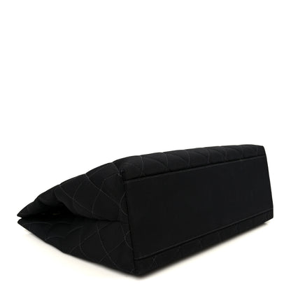 Chanel Grosgrain Quilted Shopper Tote Black 3 of 10