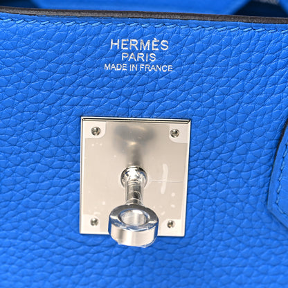 Hermes Togo Birkin 30 Bleu Hydra 6 of 11