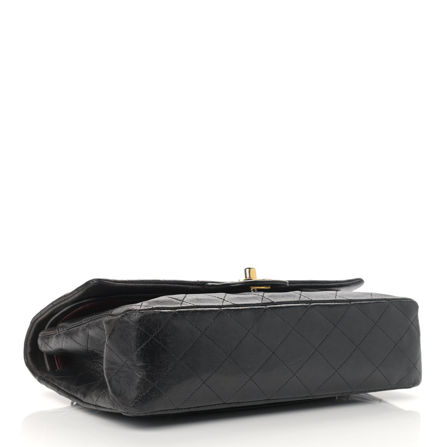 Chanel Lambskin Quilted Medium Double Flap Black 5 of 16
