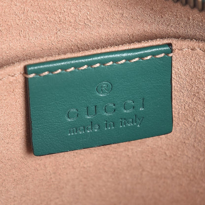 Gucci Calfskin Matelasse Small GG Marmont Chain Shoulder Bag Emerald Green 6 of 8