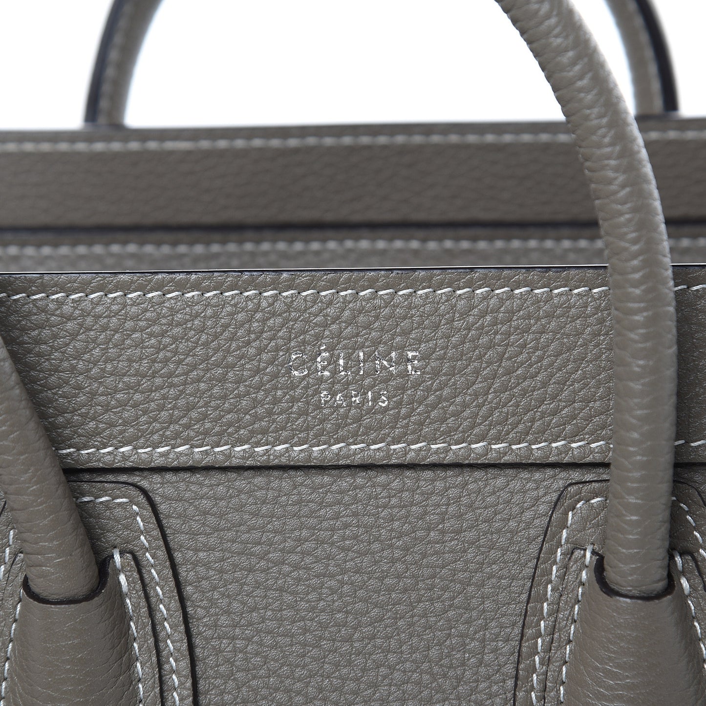 Drummed Calfskin Nano Luggage Souris