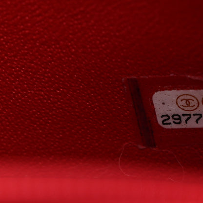 Chanel Lambskin Quilted Mini Rectangular Flap Red 7 of 12