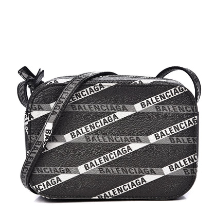 Balenciaga Coated Canvas Losange Monogram XS Camera Bag Black Grey 1 of 8