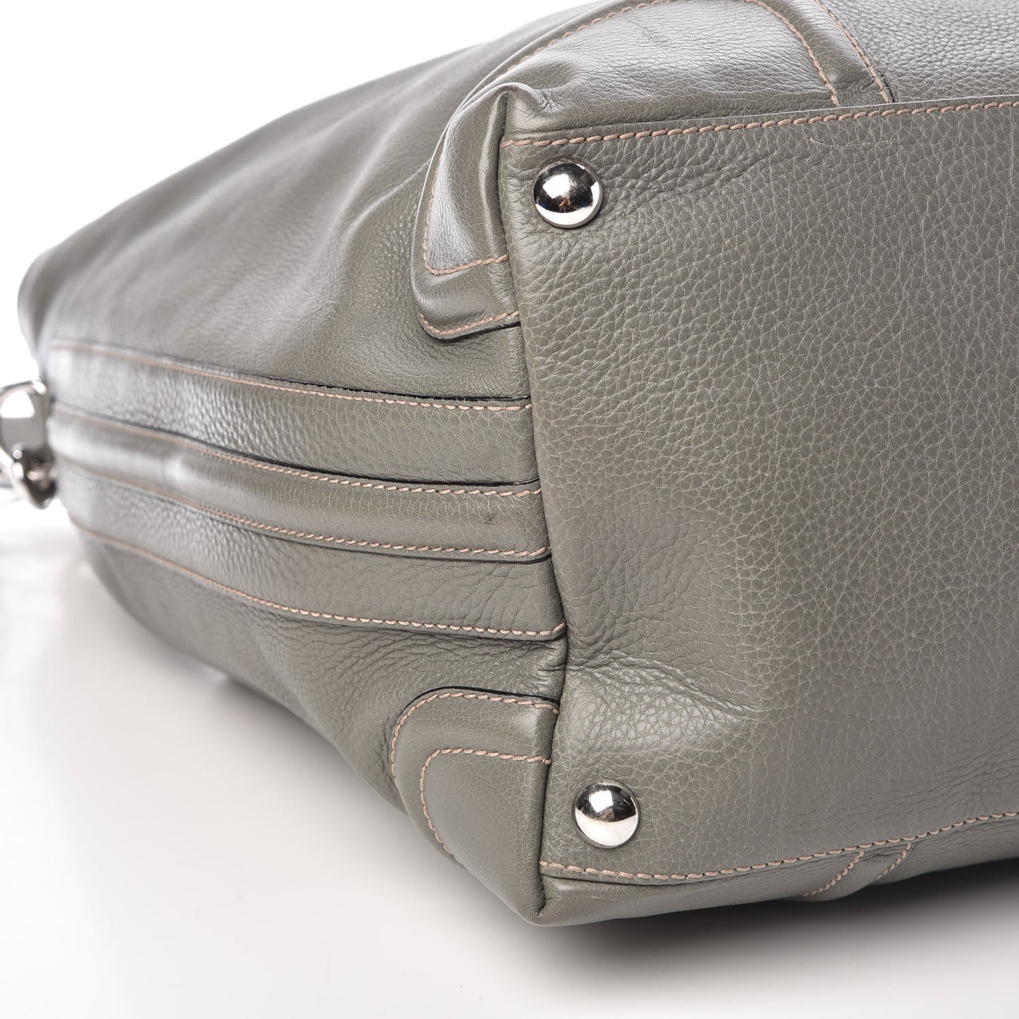Pebbled Calfskin Large Hobo Green