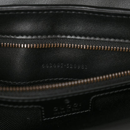 Gucci Canvas Matelasse Diagonal Polka Dot Small GG Marmont Shoulder Bag Black White 6 of 11