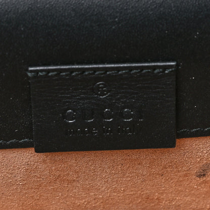 Gucci Calfskin Super Mini Sylvie Chain Shoulder Bag Black 5 of 9