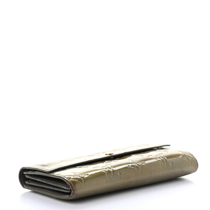 Louis Vuitton Vernis Sarah Wallet Gris Art Deco 4 of 8