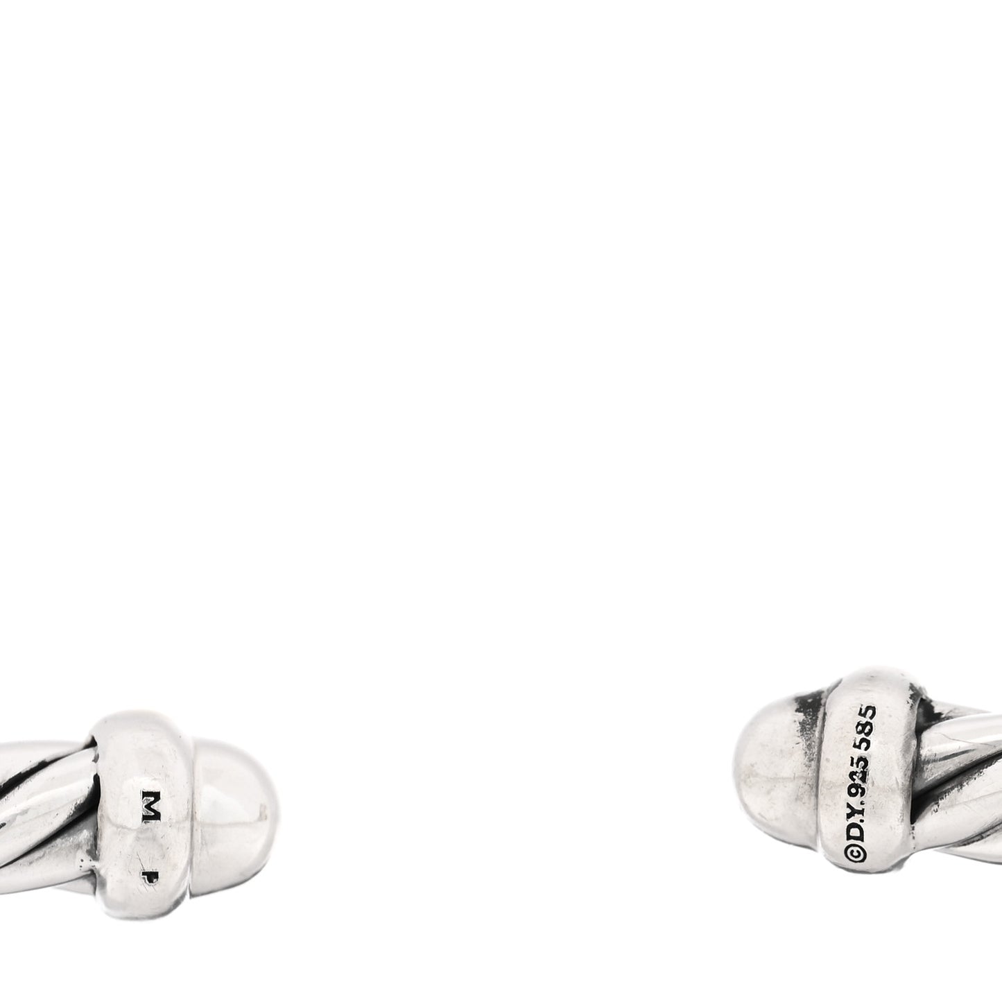 Sterling Silver 14K Yellow Gold 4mm Cable Classics Bracelet