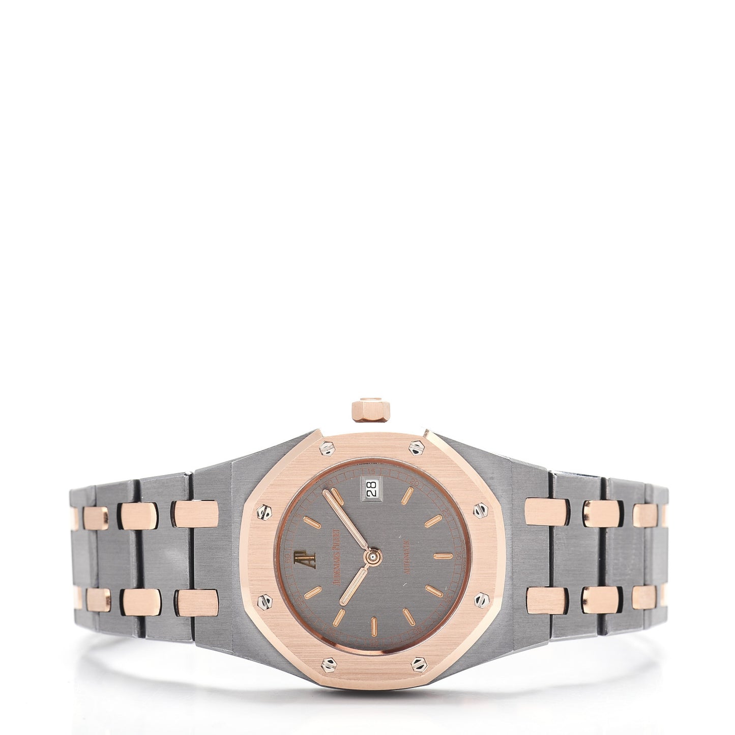 Tantalum 18K Rose Gold 30mm Royal Oak Automatic Watch Grey