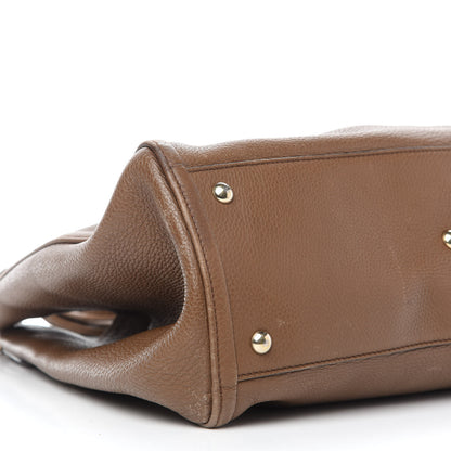 Gucci Pebbled Calfskin Medium Soho Shoulder Bag Brown 7 of 13