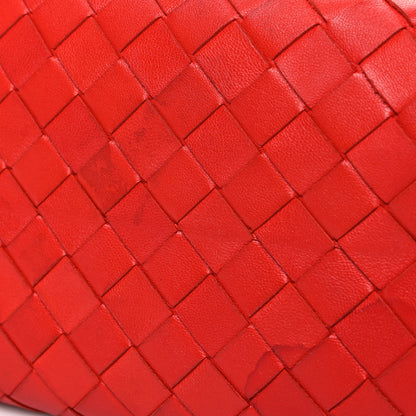 Bottega Veneta Nappa Maxi Intrecciato The Pouch Oversized Clutch Bright Red 11 of 13