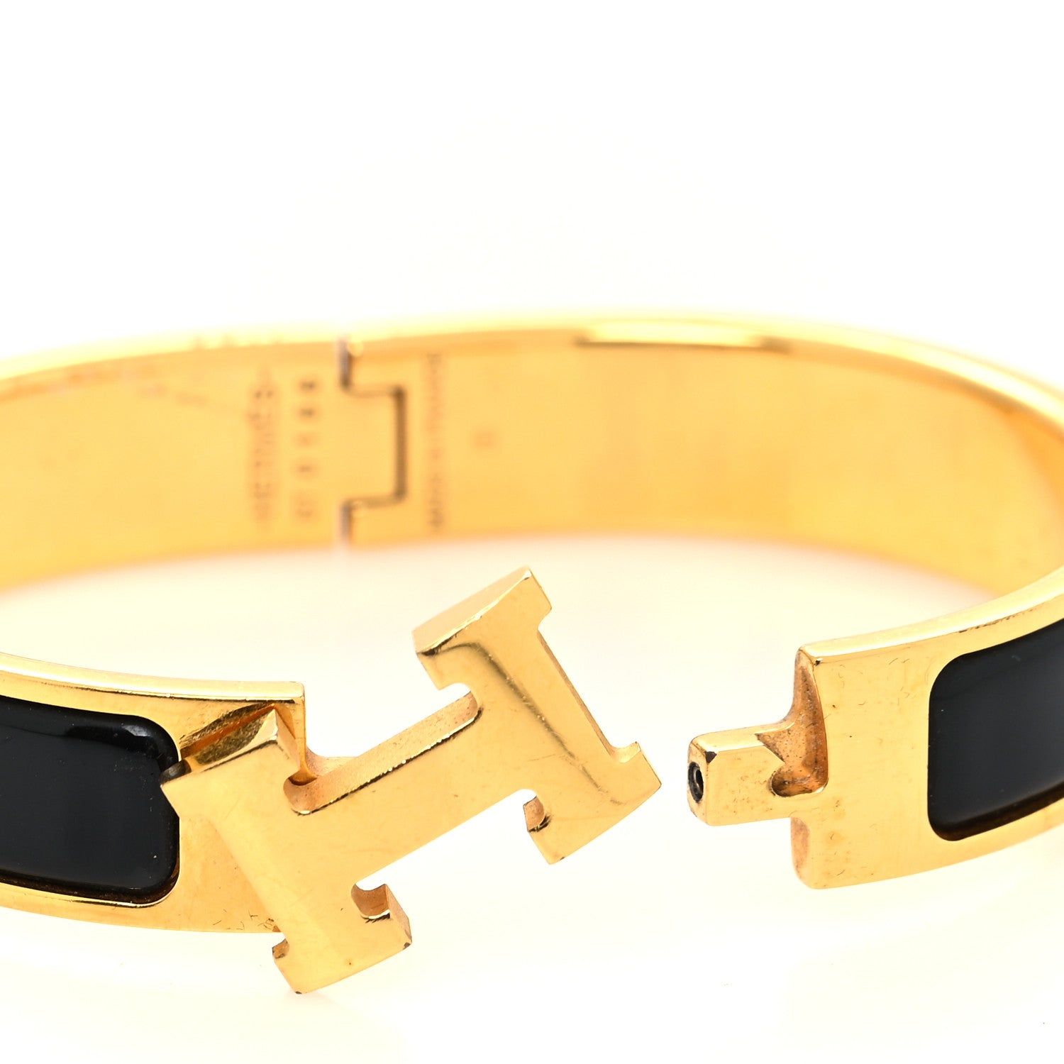 Hermes Enamel Narrow Clic Clac H Bracelet PM Black 4 of 6