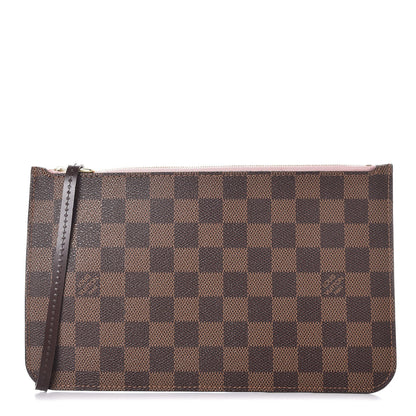 Louis Vuitton Damier Ebene Neverfull MM GM Pochette Rose Ballerine 1 of 7