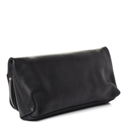 Alexander McQueen Grainy Calfskin Padlock Skull Clutch Black 3 of 8