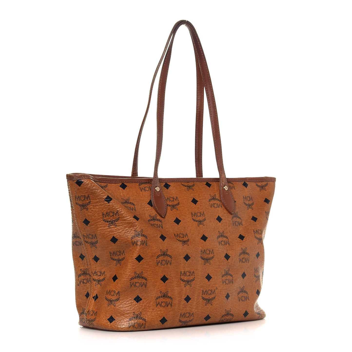 Visetos Dog Bone Shopper Tote Cognac
