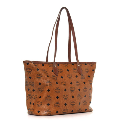 MCM Visetos Dog Bone Shopper Tote Cognac 3 of 21