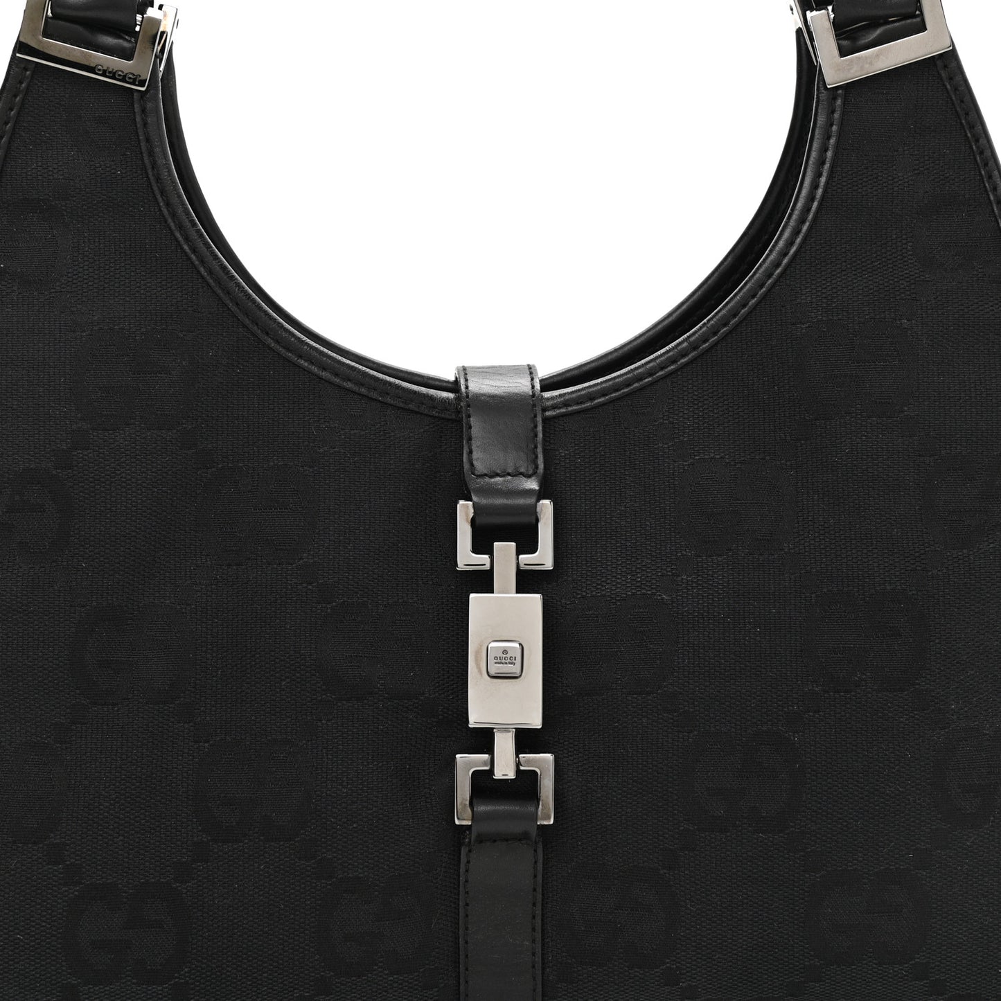 Monogram Jackie Shoulder Bag Black