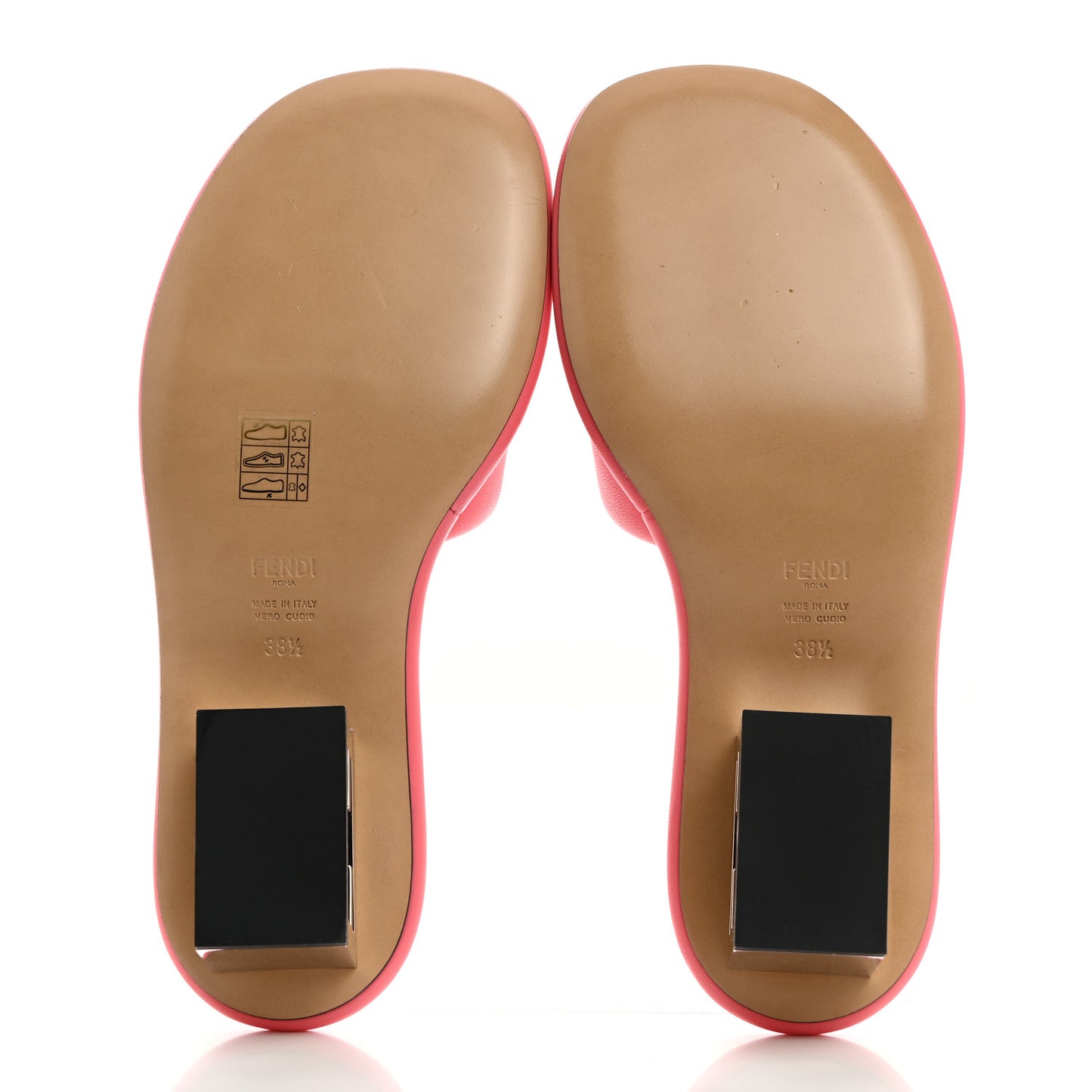 Nappa Baguette 60mm Slide Sandals 38.5 Kissed
