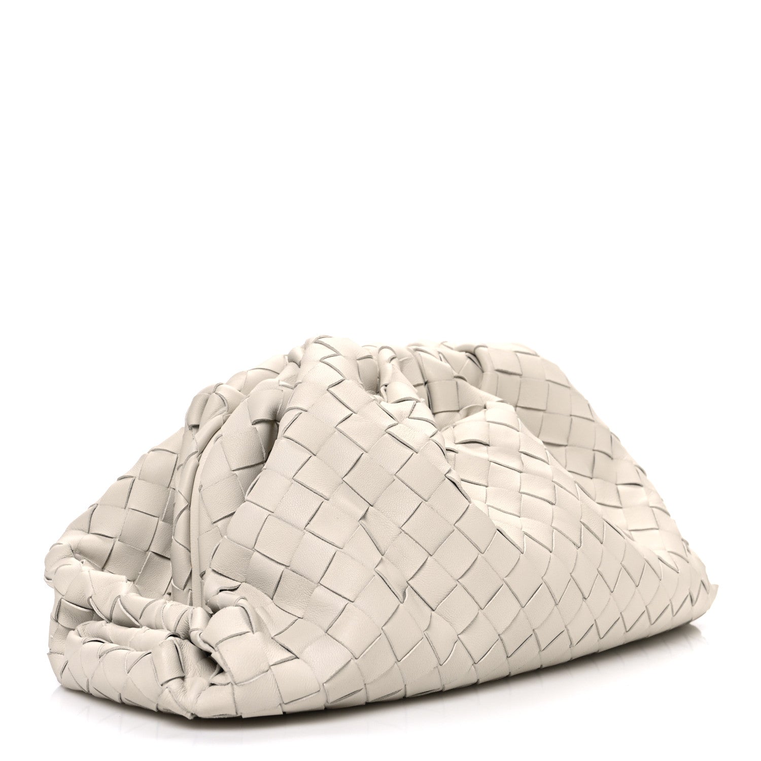 Bottega Veneta Nappa Maxi Intrecciato The Pouch Oversized Clutch Plaster 3 of 11