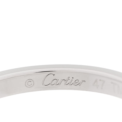 Cartier Platinum Diamond Trinity Ruban Wedding Band Ring 47 4 4 of 5