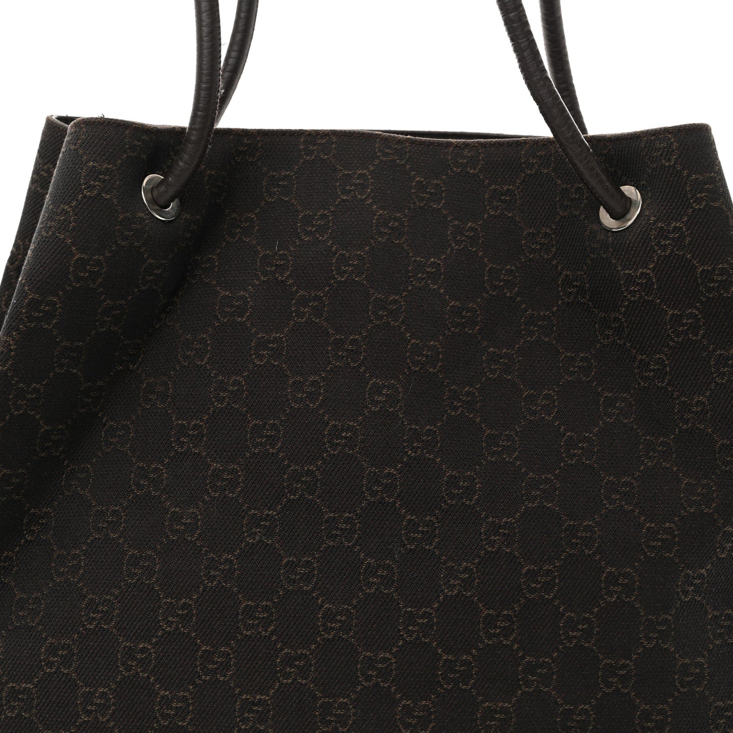 Canvas Monogram Gifford Shopping Tote Brown