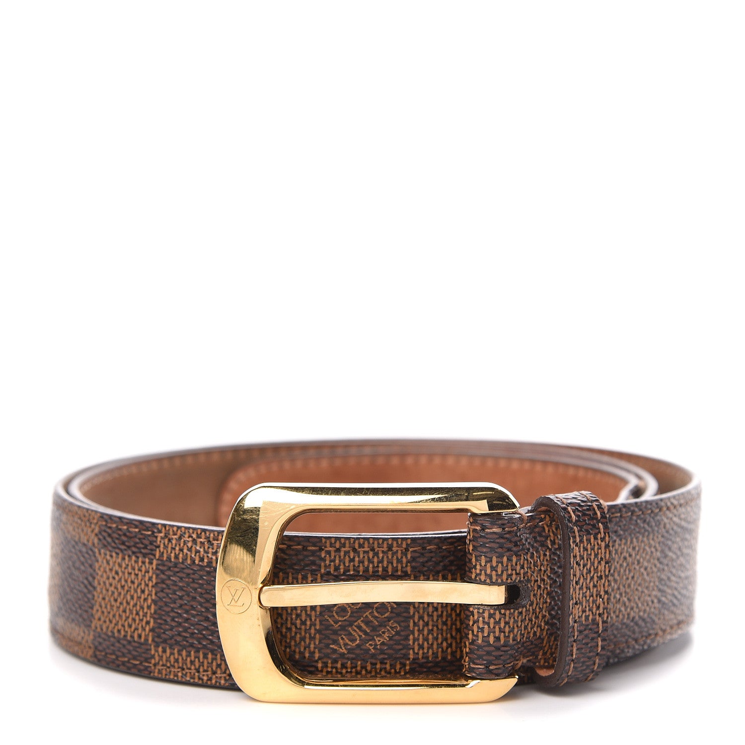 Louis Vuitton Damier Ebene 30mm Ellipse Belt 85 34 1 of 11