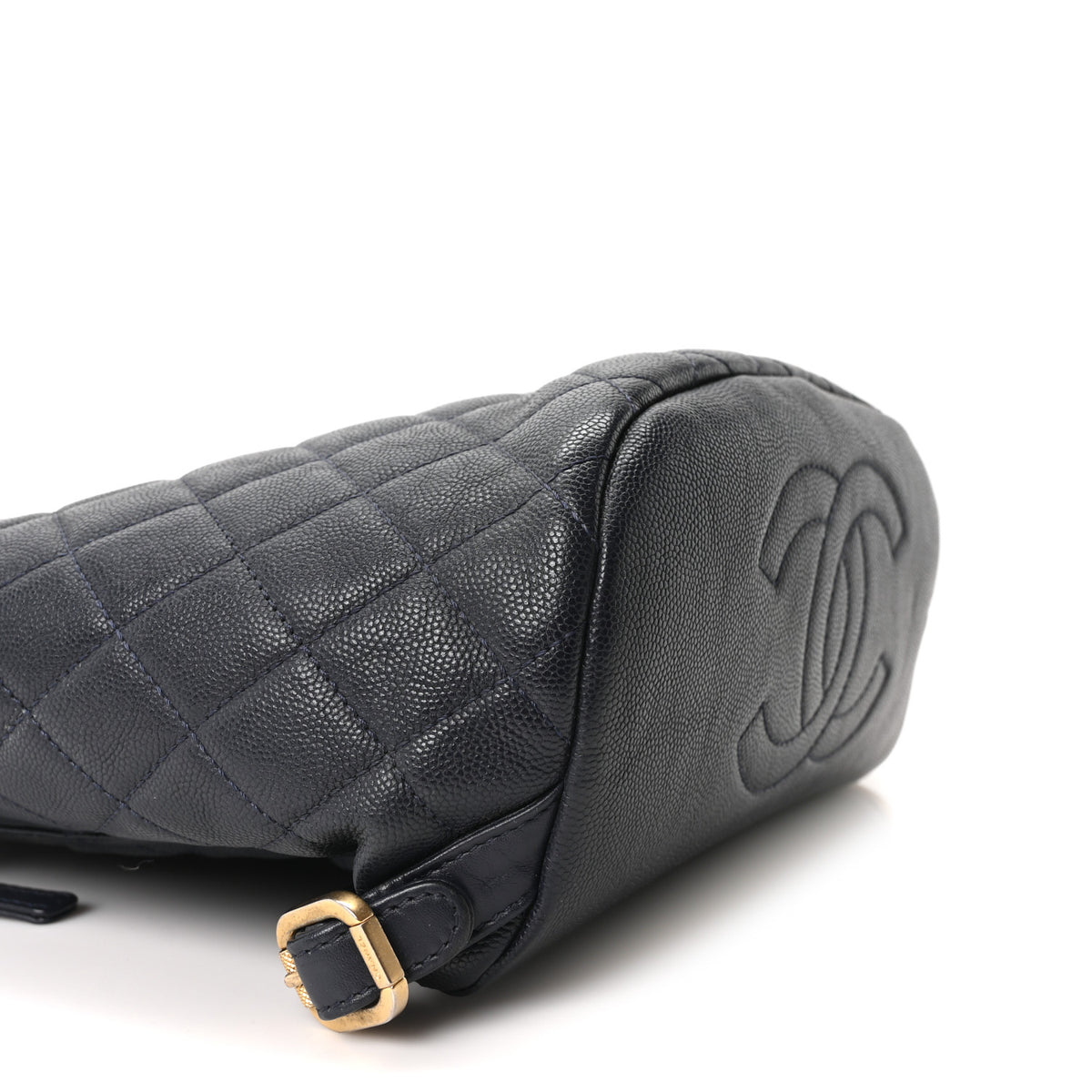 Caviar Quilted Small Filigree Backpack Navy