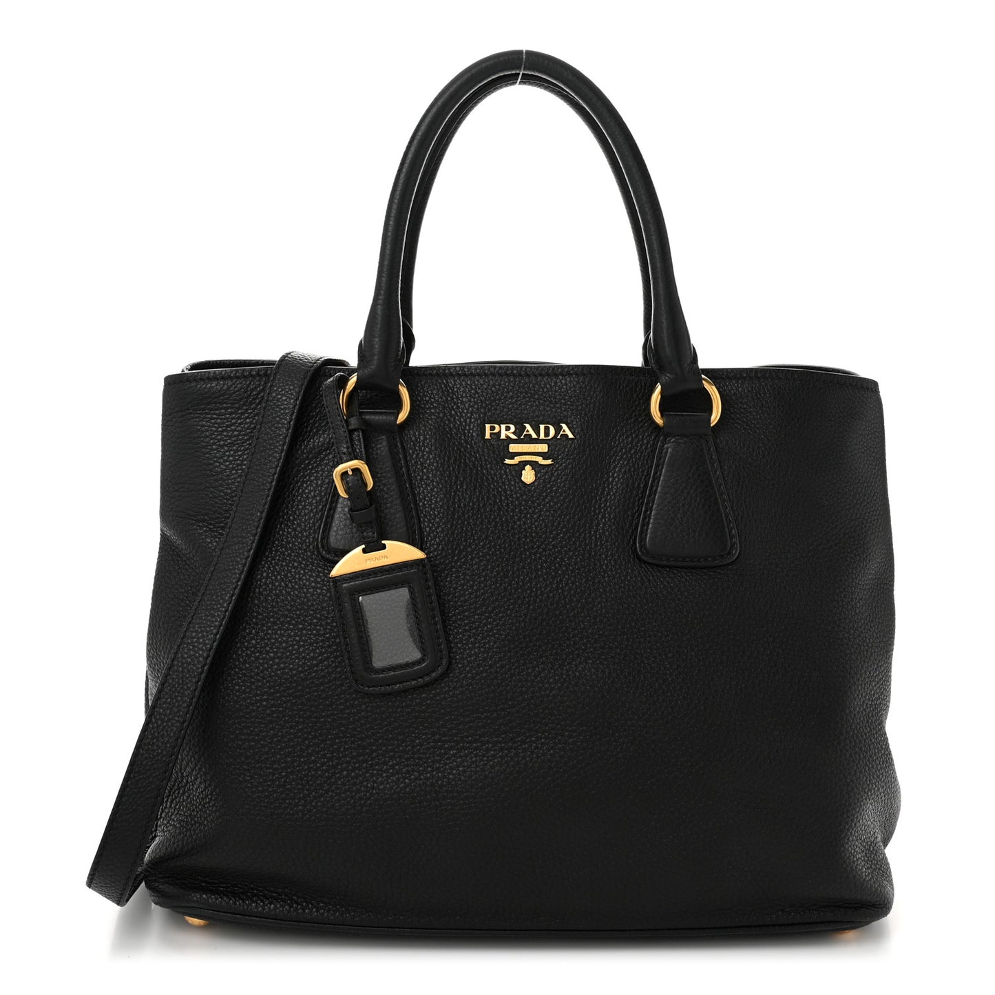 Vitello Daino Tote Black