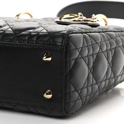 Christian Dior Lambskin Cannage Small My ABCDior Lady Dior Black 8 of 10