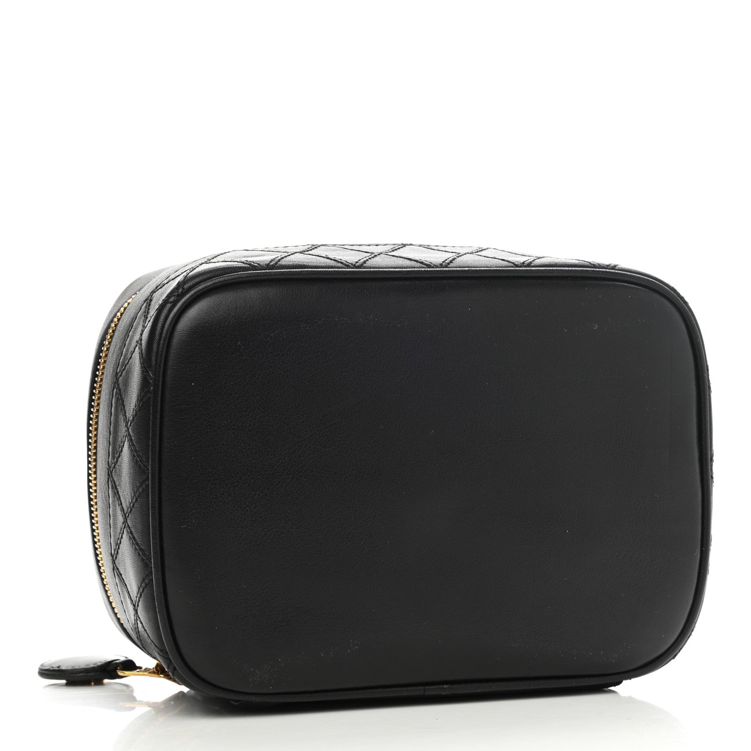 Chanel Lambskin Vanity Cosmetic Case Black 4 of 10