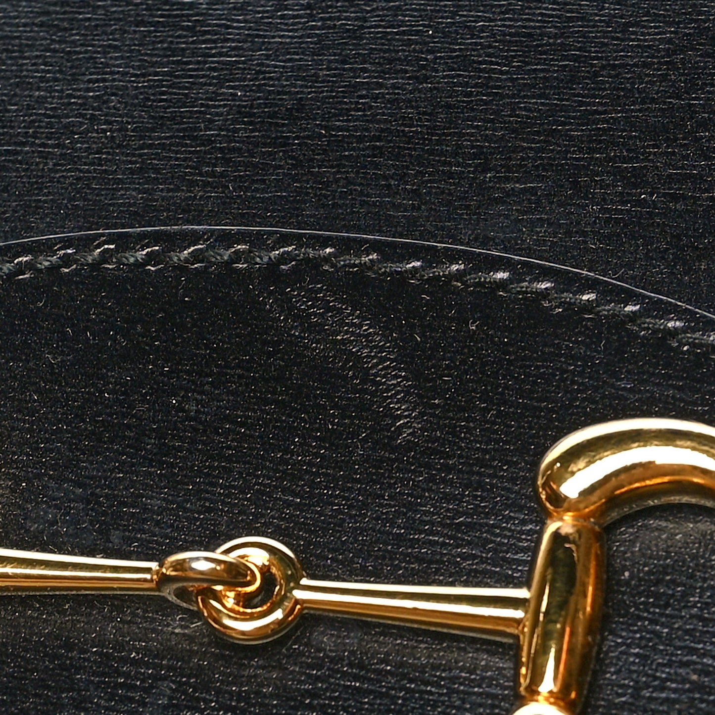 Boarded Plutone Calfskin Horsebit 1955 Top Handle Bag Black