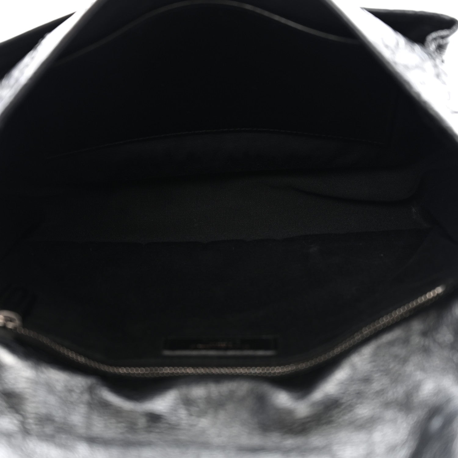 Saint Laurent Crinkled Calfskin Matelasse Monogram Medium Niki Chain Satchel Black 6 of 11