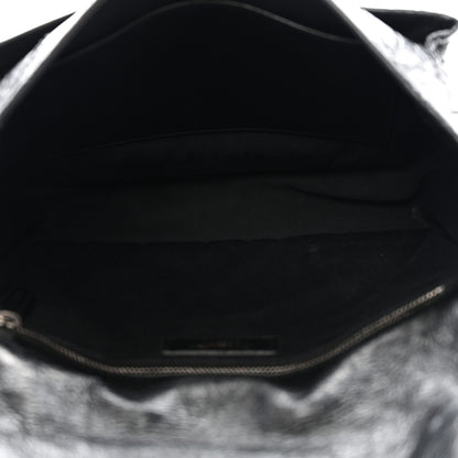 Saint Laurent Crinkled Calfskin Matelasse Monogram Medium Niki Chain Satchel Black 6 of 11