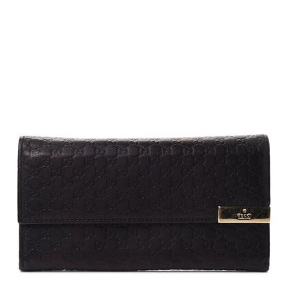 Gucci Microguccissima Dice Continental Flap Wallet Brown 1 of 5