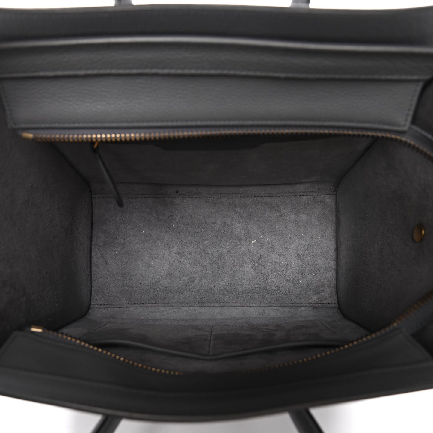 Baby Drummed Calfskin Micro Luggage Kohl