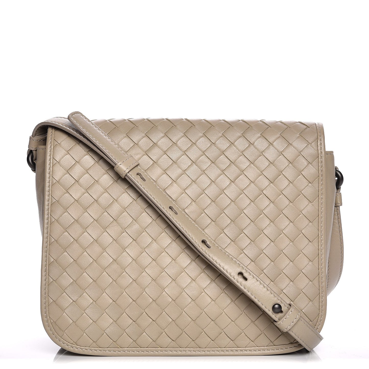 Nappa Intrecciato Messenger Bag Limo