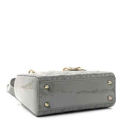 Christian Dior Patent Cannage Small Lady Dior Grey 4 of 9