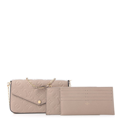 Louis Vuitton Empreinte Pochette Felicie Chain Wallet Tourterelle 12 of 13