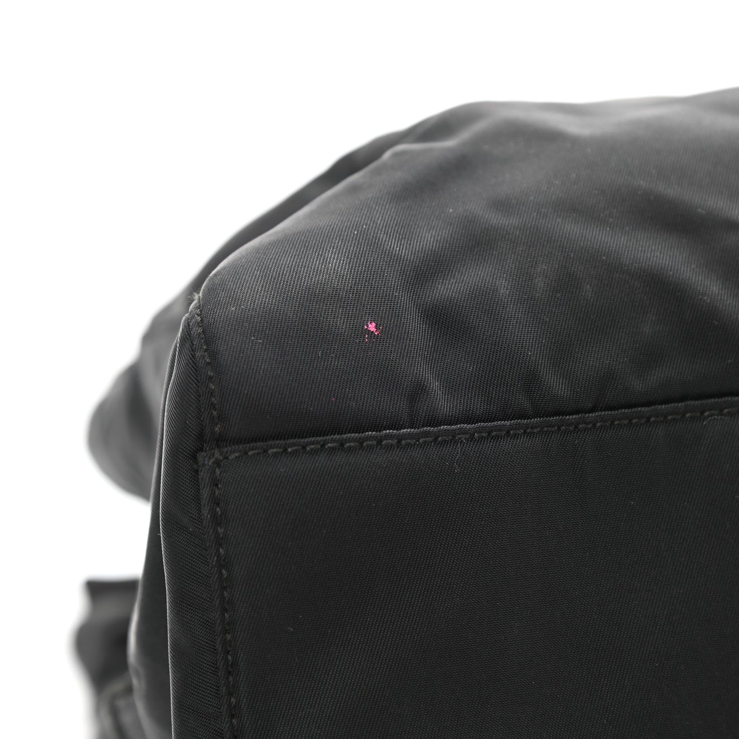 Tessuto Nylon Chain Shoulder Bag Black